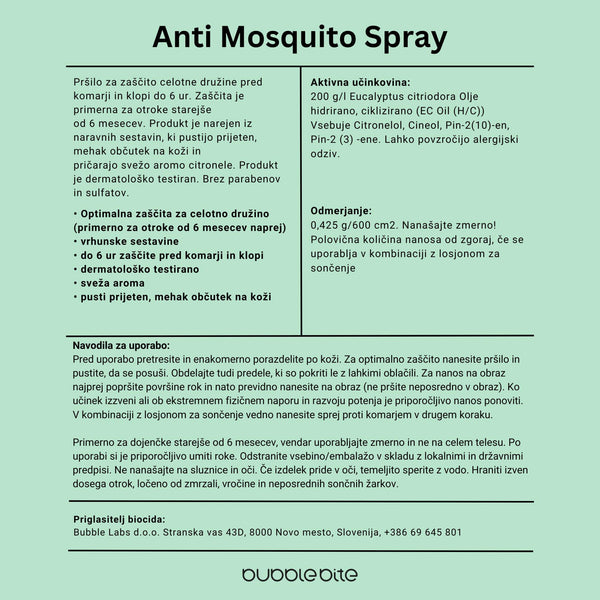 Anti Mosquito Spray (100ml) HR